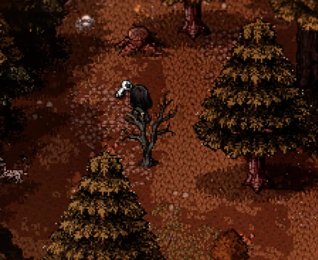 Finding the Mill Key on the ground in the Old Woods in Welcome to Elderfield