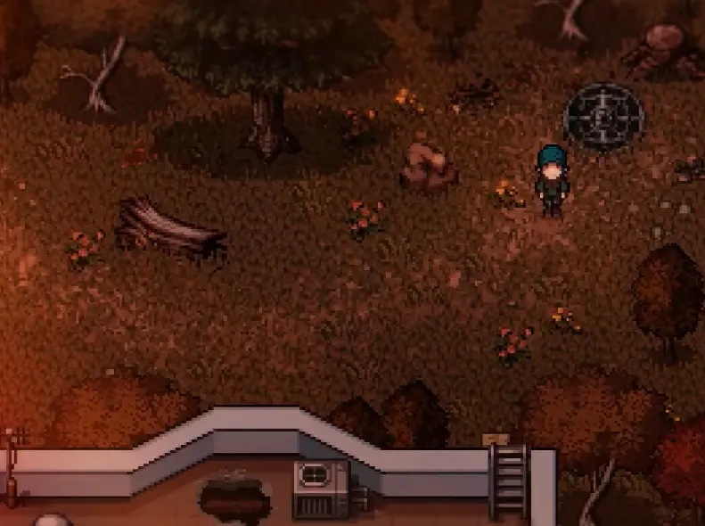 Uptown sewer entrance behind the Police Station in Welcome to Elderfield