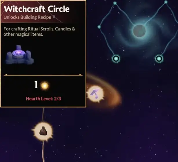 Witchspire Witchcraft Circle Luminary node