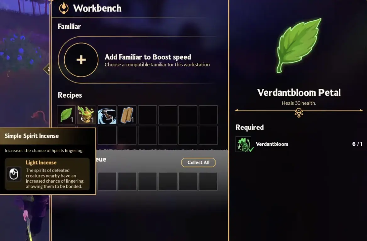 Witchspire Logging Sickle recipe at the Workbench