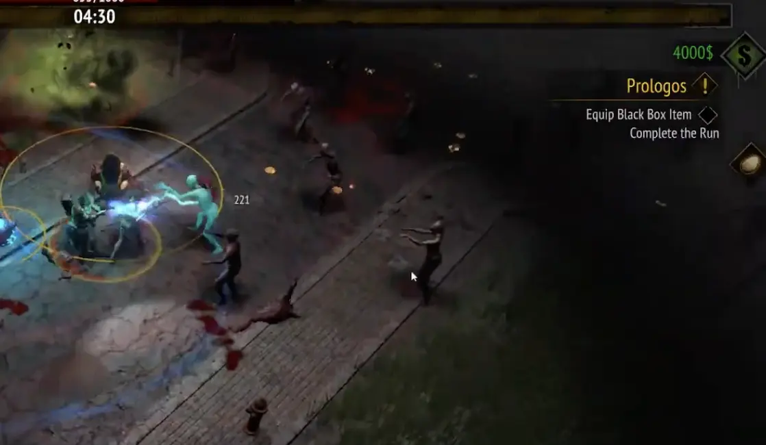 Black Box appearing during the Prologos run in Yet Another Zombie Survivors