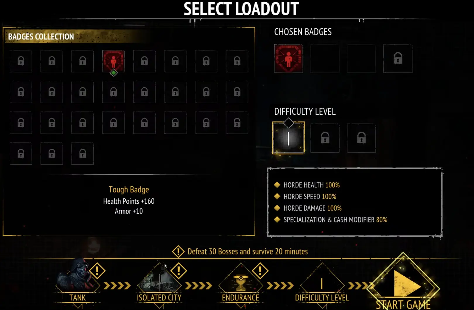 Endurance Mode run in Yet Another Zombie Survivors 1.0