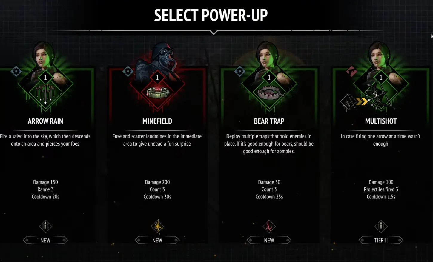 Huntress Multi-shot upgrade in Yet Another Zombie Survivors 1.0