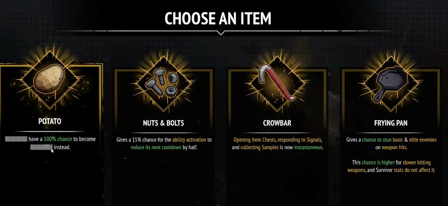 Potato item in Yet Another Zombie Survivors
